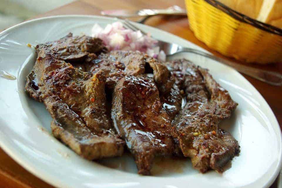 Beef liver contains enormous amounts of vitamin B12.