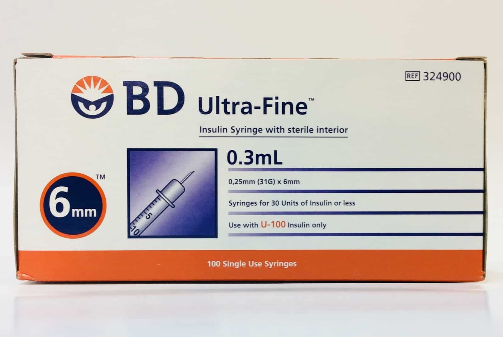 A pack of BD Ultra Fine™ 6mm 31g needles